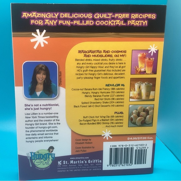 NEW Hungry Girl Happy Hour 75 Recipes for Amazing Cocktails & Party Foods - Picture 2 of 2